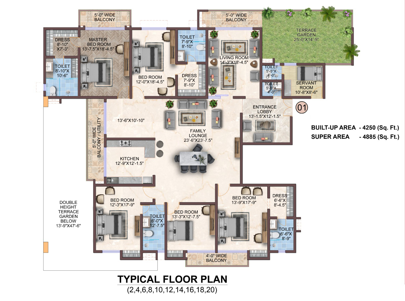Urbanac Sky Mansion Lucknow price